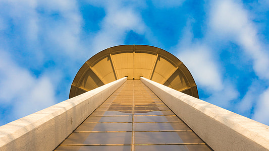 low angle photography of white building thumbnail