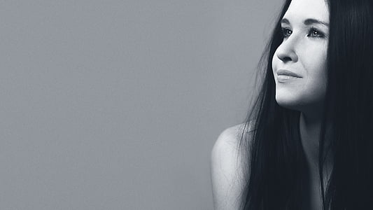 grayscale of woman thumbnail