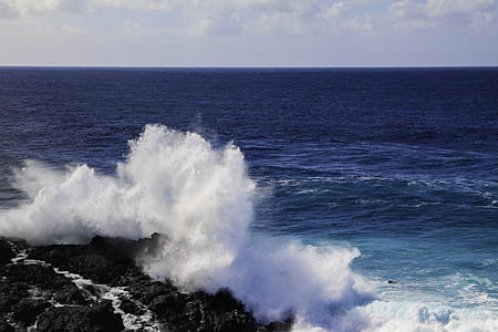 ocean wave during daytime thumbnail