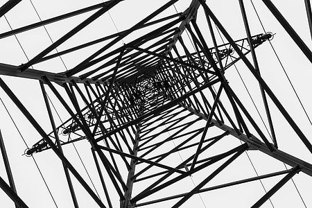 low-angle photography of gray metal tower thumbnail