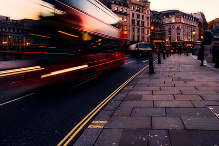 time lapse photo of cars on road thumbnail