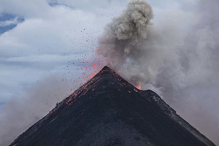 Eruption of Volcano during Dawn thumbnail