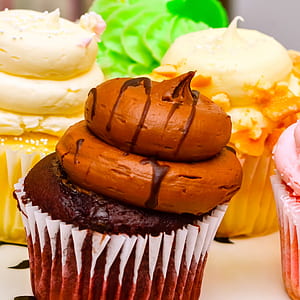 chocolate toppings on cupcake thumbnail