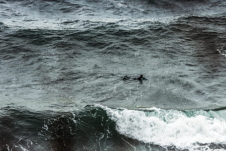aerial view of ocean wave thumbnail