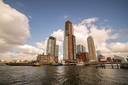 Sky across the river in Rotterdam, Netherlands thumbnail