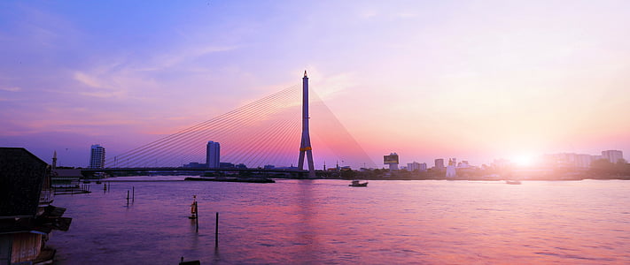 landscape photography of city bridge thumbnail