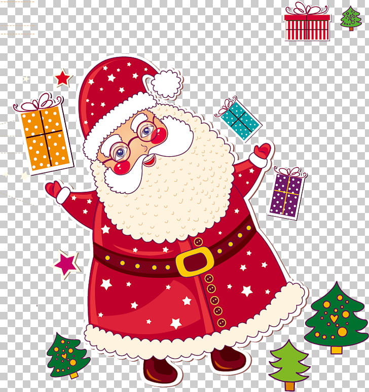 Pere Noel Santa Claus Christmas Card Christmas Music Cute Cartoon
