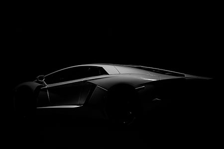 Lamborghini Aventador grayscale photography thumbnail