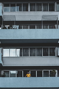 person, building, glass, architecture thumbnail