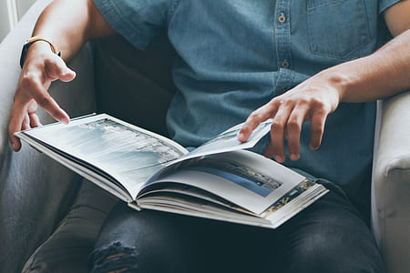 person reading book thumbnail