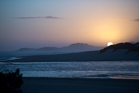sunset over the horizon thumbnail