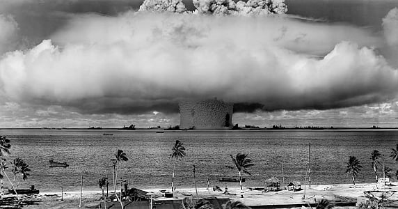 grayscale photography of explosion in water thumbnail