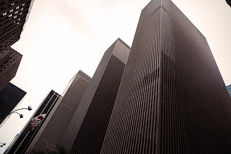 worm's-eye view of gray buildings thumbnail