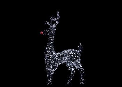 Rudolf the red nose Reindeer Christmas decor thumbnail