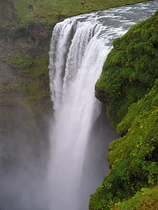 aerial photo of waterfall thumbnail