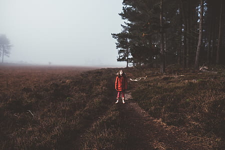 person standing outdoor near trees thumbnail
