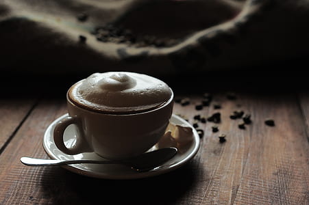 white teacup and saucer thumbnail