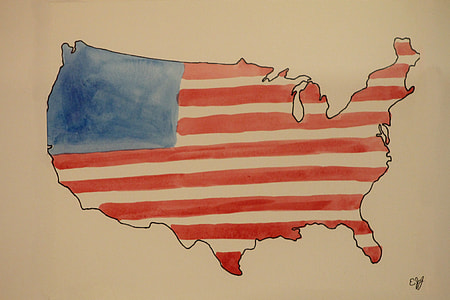 American flag illustration thumbnail