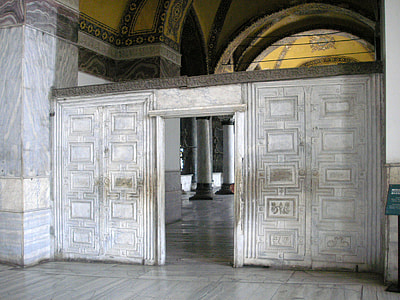 Marble Door in Hagia Sophia in Istanbul, Turkey thumbnail