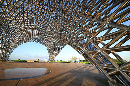 gray metal dome under blue sky thumbnail