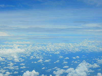 white clouds and blue sky at daytime thumbnail
