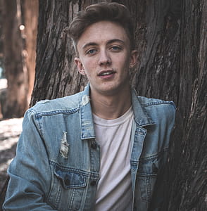Man Wearing Denim Jacket thumbnail