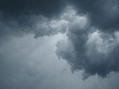 high angle view of gray cloudy sky thumbnail