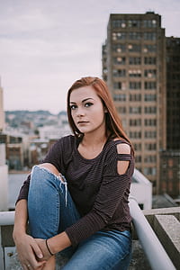 woman sitting on veranda thumbnail