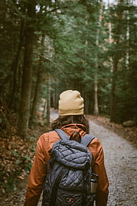 woman walking woodland thumbnail