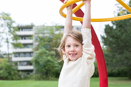 Smiling Girl At Playground Photo thumbnail