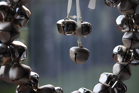 closeup photo of silver-colored hanging decor thumbnail