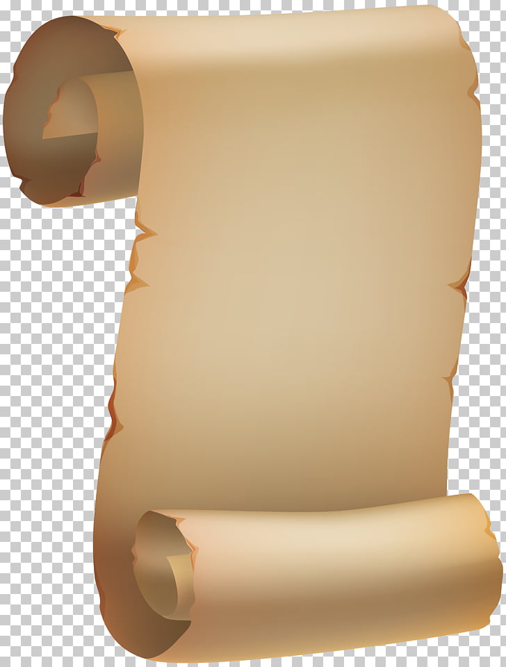 Scroll Icon, Papyrus , brown medieval scroll PNG clipart