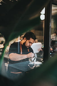 man pouring cream on coffee thumbnail