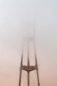 tower, mist, fog, cloud thumbnail