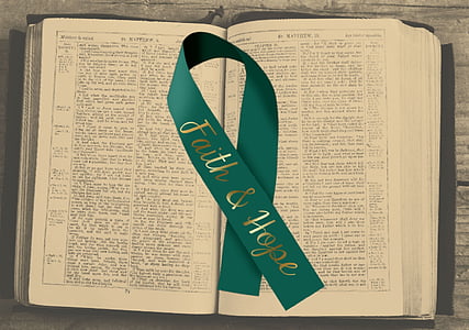 green ribbon on Holy Bible thumbnail