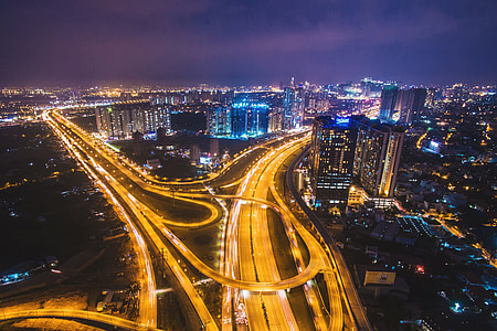 Roads, buildings and traffic in Ho Chi Minh City, Vietnam thumbnail