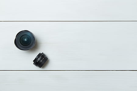two black telephoto lenses thumbnail
