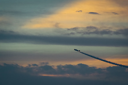 plane with chemical trail thumbnail