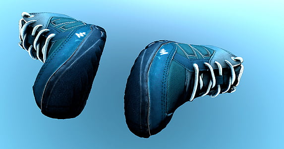 pair of black high-top sneakers thumbnail