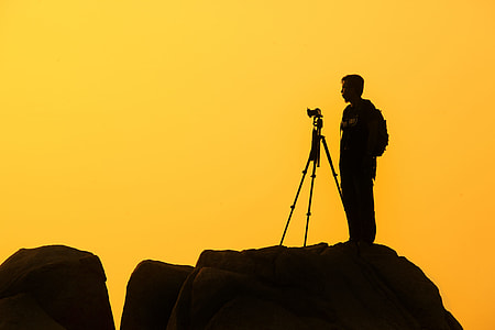 Photographer Silhouette Yellow thumbnail