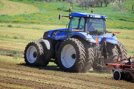 Tractor on farm thumbnail