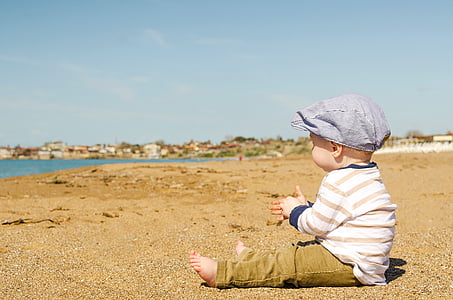 boy sitting on sand thumbnail