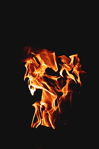orange flames in the dark thumbnail