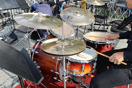 person playing drum set thumbnail