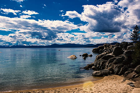 Blue Ocean Under White Clouds thumbnail