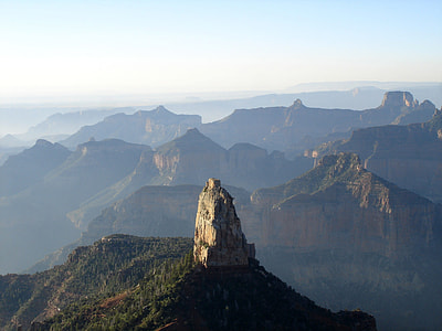 Foggy Grand Canyon Landscape in Arizona thumbnail