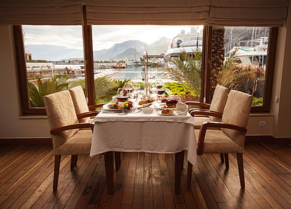 stock photography of fine dining set thumbnail