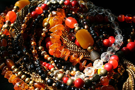beaded red and black jewelries thumbnail