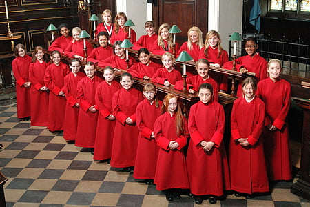 group photo of choir inside church thumbnail