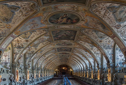 landscape photography of archway inside church thumbnail